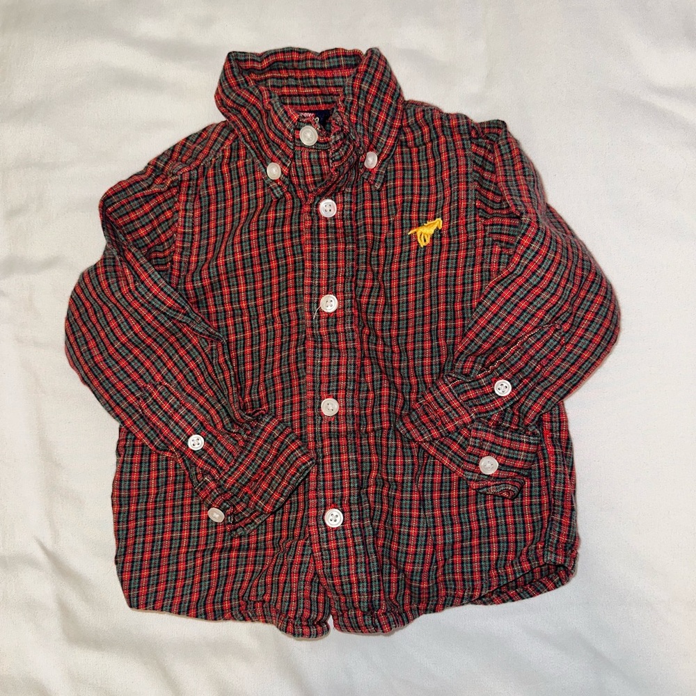 Wrangler Plaid Button-Down for Infants
